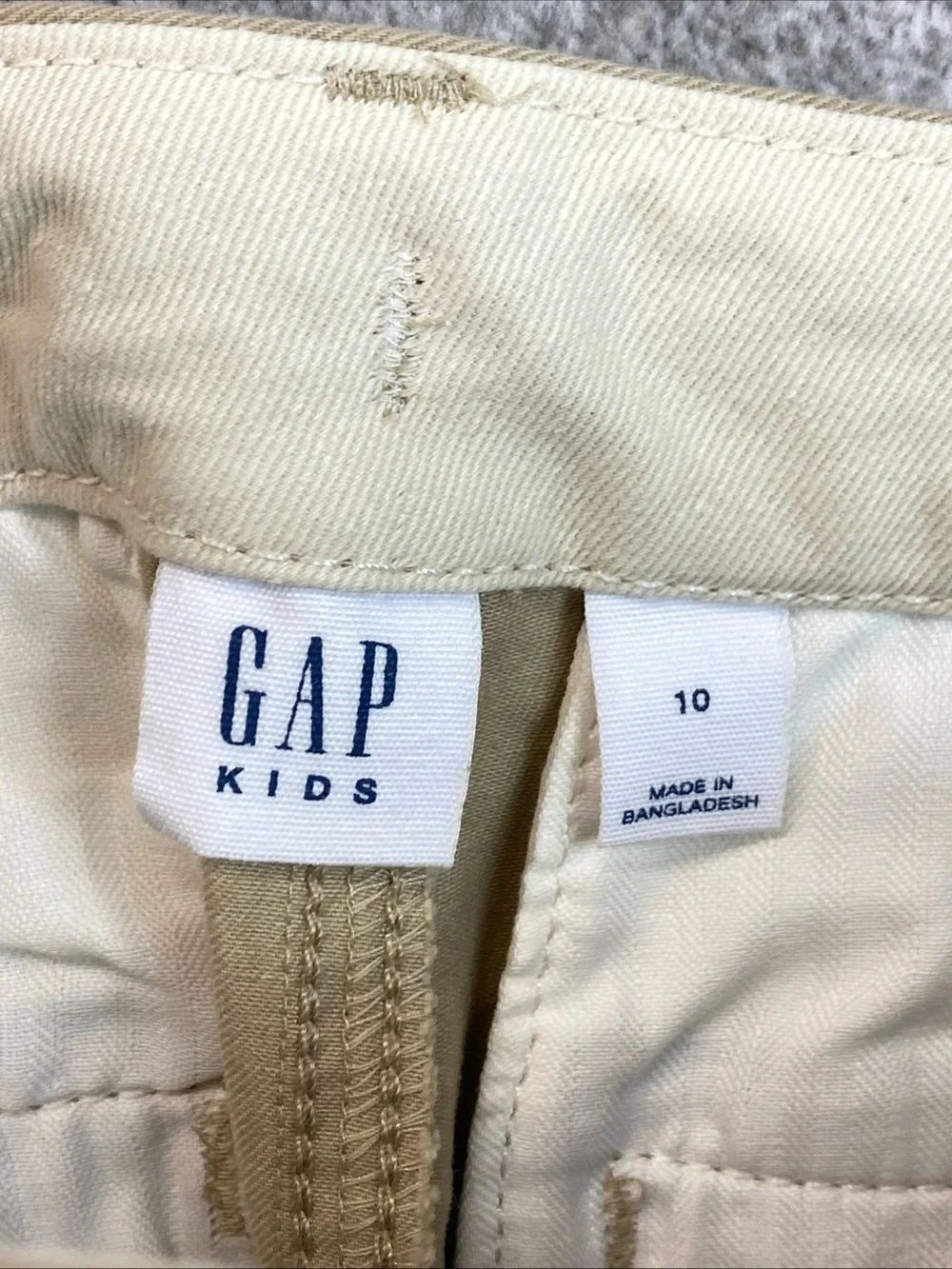 Gap Kids Boy Size 10 Khaki Uniform Twill Flat Front 7